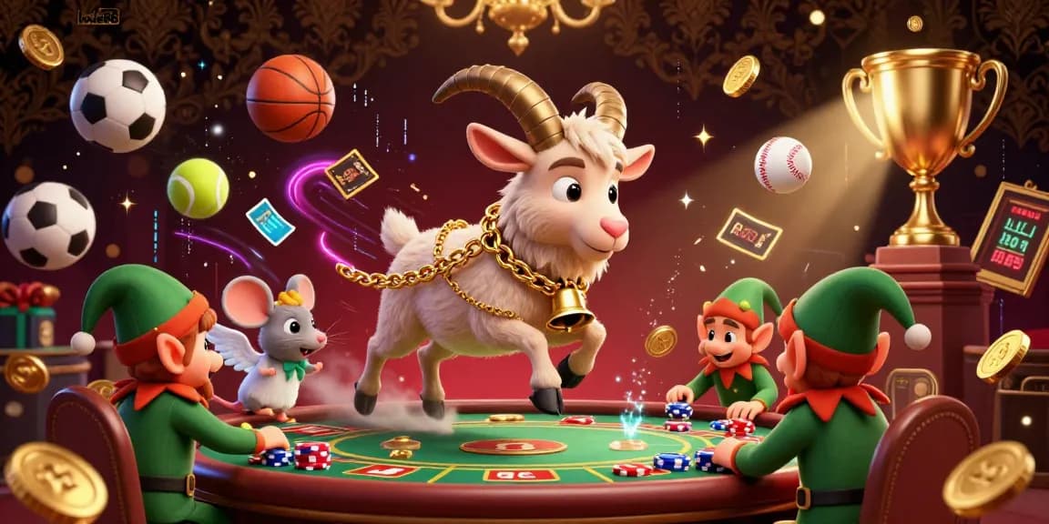 Experience the energy of lode88 as the Krampus goat runs a chaotic casino with mischievous elves.