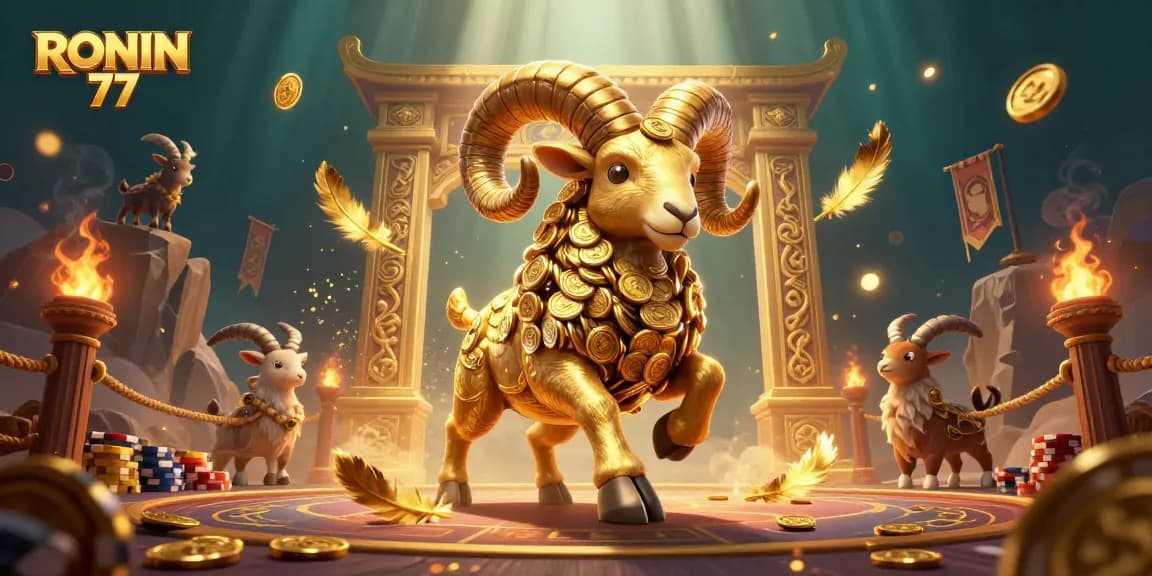 Experience the thrill of RONIN 77 where golden ram battles ignite excitement in the online gaming arena.