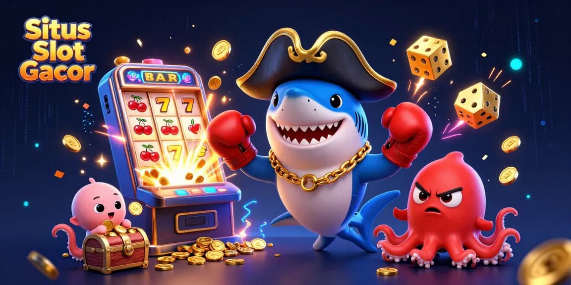 Experience winning moments at Situs Slot Gacor with vibrant characters and dynamic casino elements.
