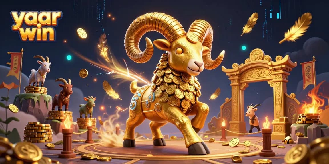 Experience exciting wins with yaar win in this vibrant, action-packed casino illustration.