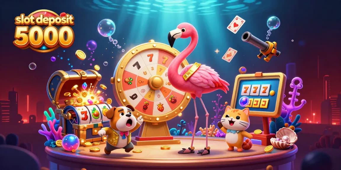 Experience thrilling wins with slot deposit 5000 options and vibrant gaming elements.
