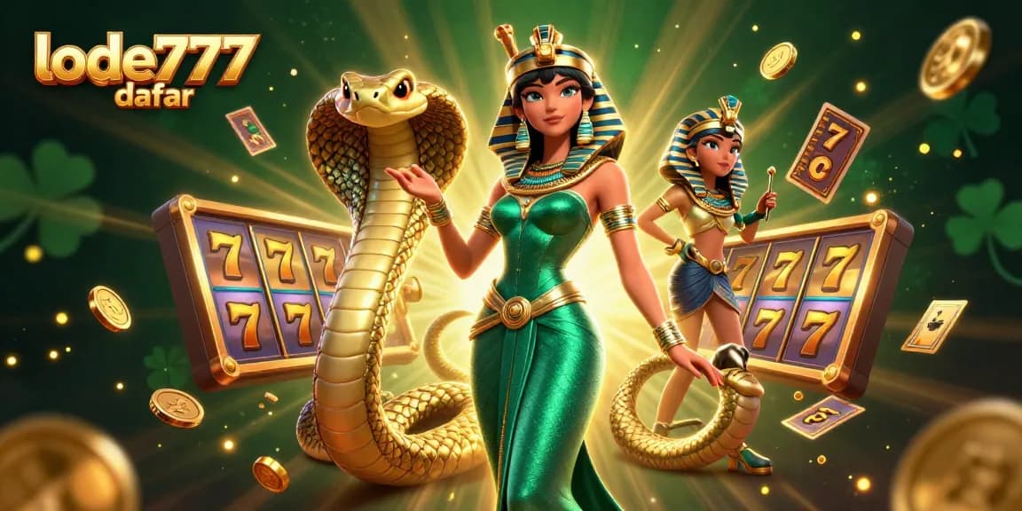 Experience the thrill of lode777 daftar with an exciting 3D digital casino illustration showcasing slot elements and prizes.