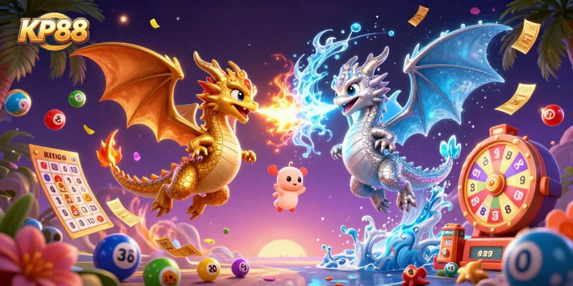 Experience dynamic gambling action with KP88's colorful lottery elements and magical characters.