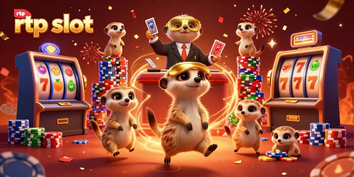 Engage with the excitement of rtp slot games as meerkats run a vibrant casino operation with dynamic elements.