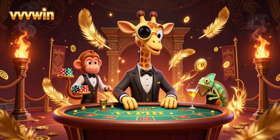 Win big at vvvwin with a high-roller giraffe and lively casino scene full of excitement.