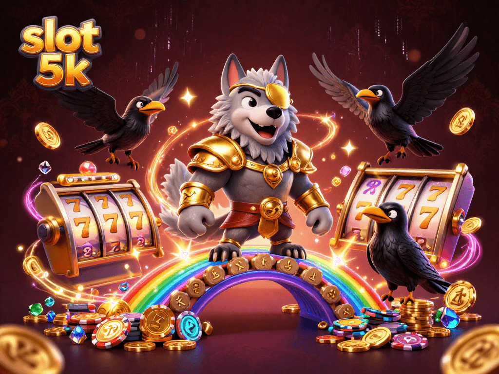 Menang besar dengan slot 5k, simbol keberuntungan bersinar di tengah harta karun!