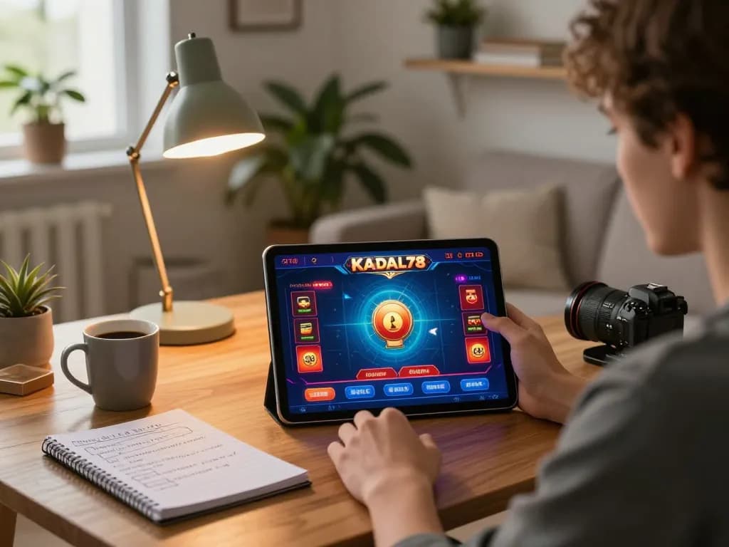 KADAL 778 online gameplay setup with vibrant graphics and cozy atmosphere, showcasing a player enjoying gaming.