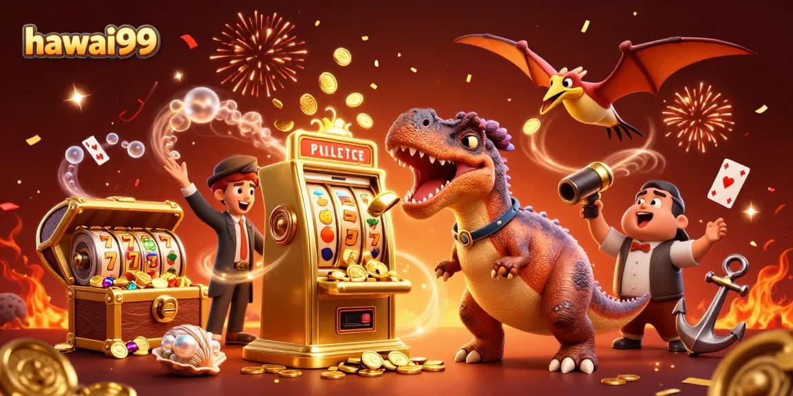 hawai99 players experience the thrill of jackpots in a vibrant casino scene filled with fun elements