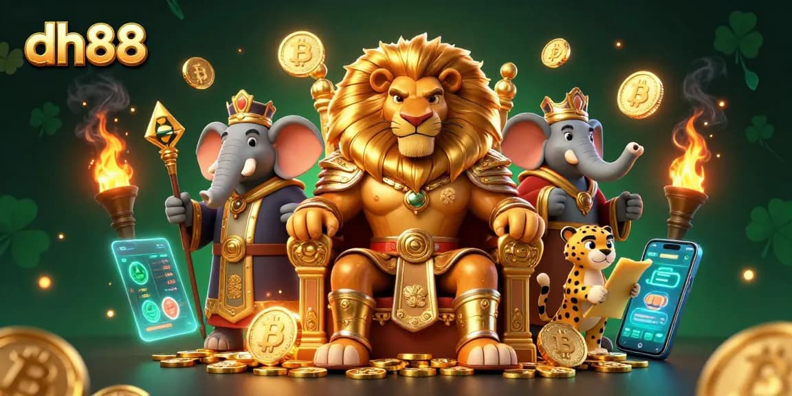 Engage in thrilling games at dh88, where vibrant characters illuminate the excitement of online gambling.