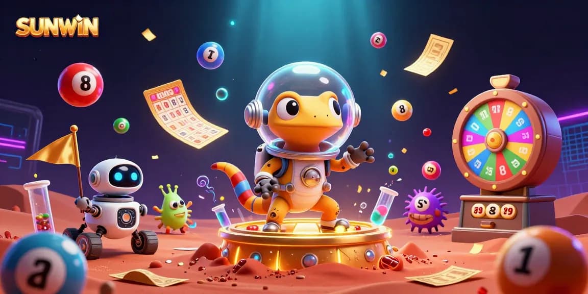 SUNWIN invites gamers to a vibrant casino adventure with a Martian gecko and golden surprises