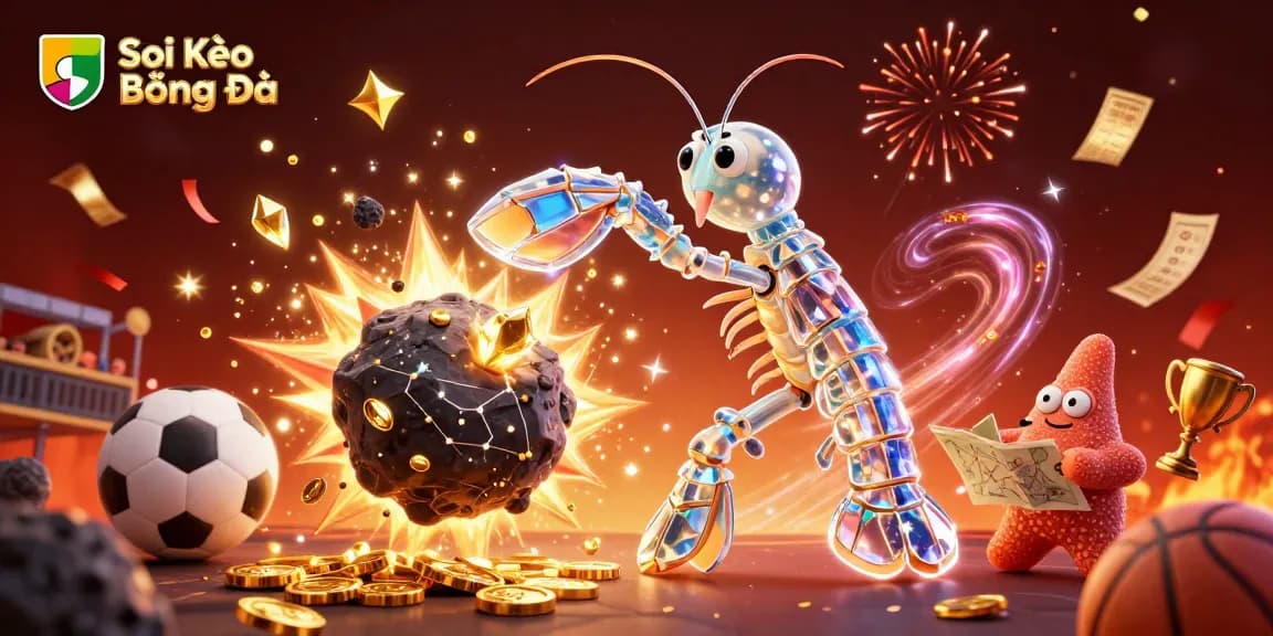 Soi Kèo Bóng Đá enhances betting strategies with vibrant visual action in a dynamic 3D scene