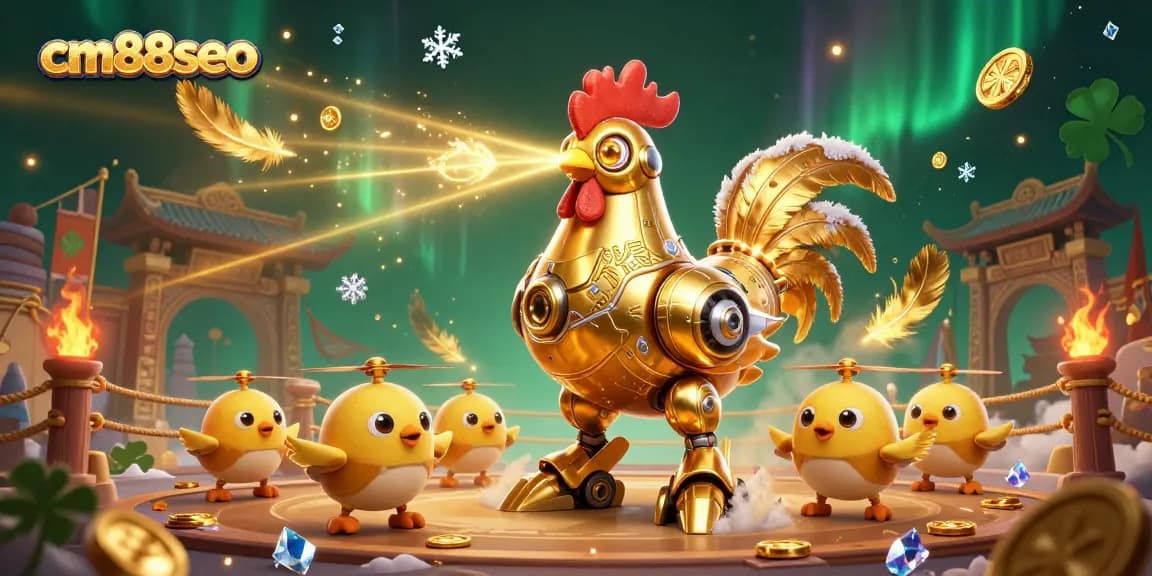 Engage with cm88seo through a vibrant casino-themed illustration featuring dynamic characters and elements.