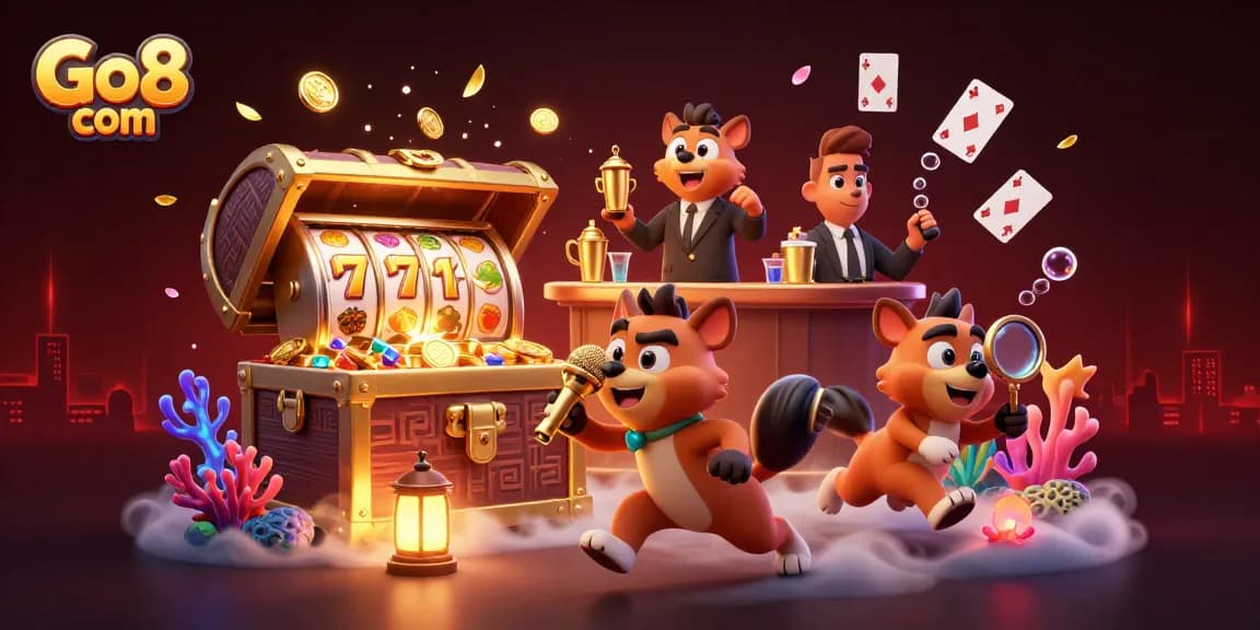 Experience the excitement at Go8 com with thrilling casino action in a vibrant scene.