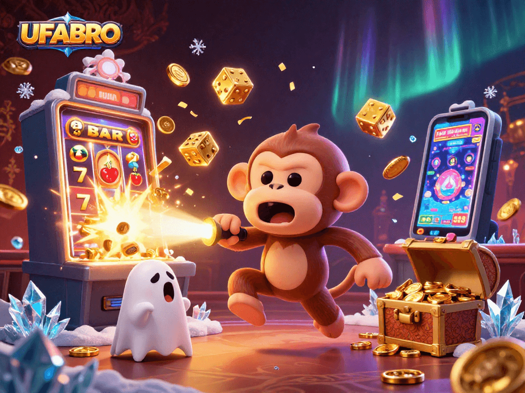 Track the mischievous UFABRO ghost in a thrilling casino romp featuring golden jackpot symbols.