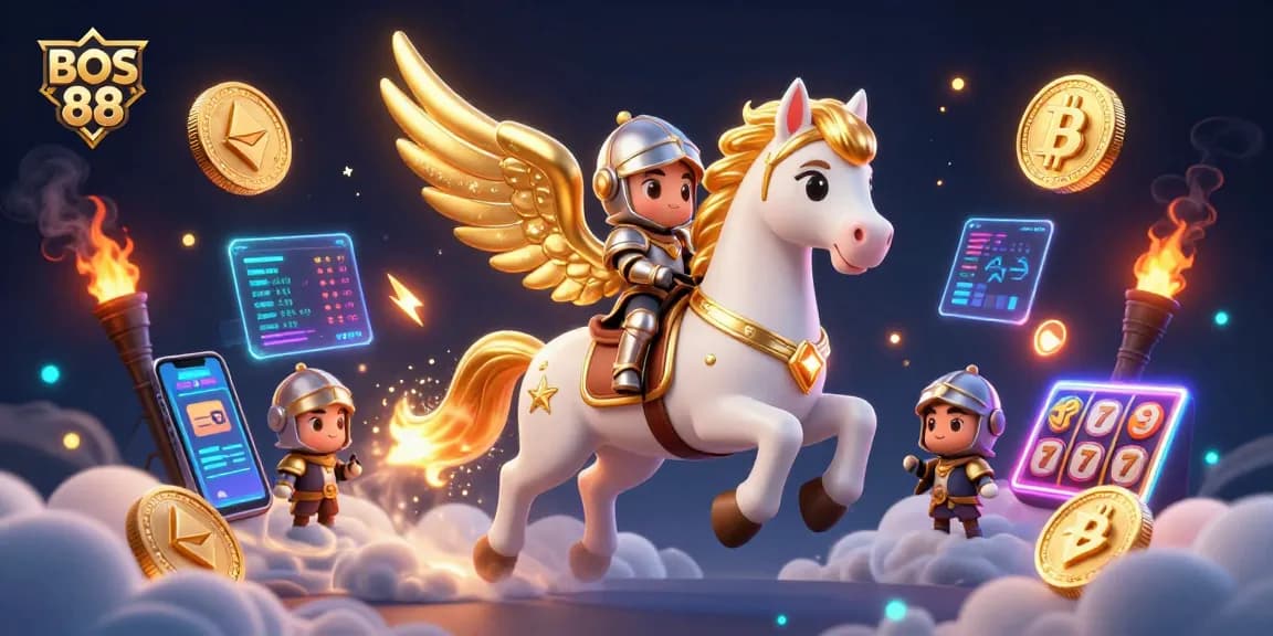BOS 88, tingkatkan peluang menang dengan slot online dalam ilustrasi penuh warna.