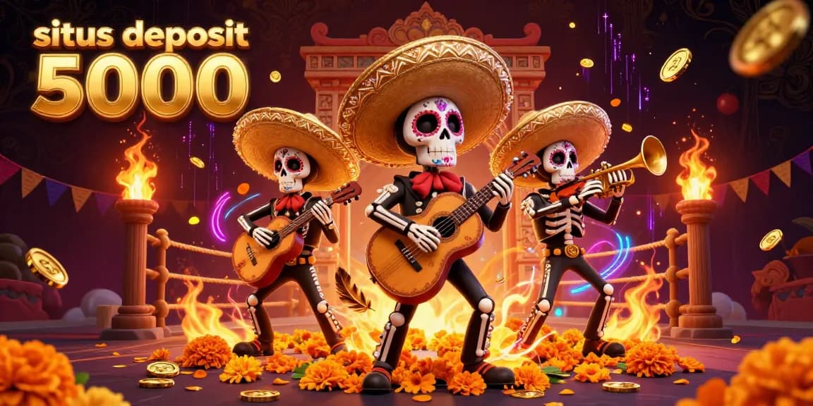 Experience the excitement of situs deposit 5000 with interactive 3D characters and casino elements.