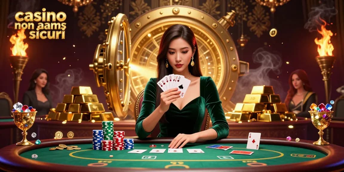 Partecipa a un'esperienza di gioco emozionante nei casino non aams sicuri tra splendidi effetti visivi e azione strategica di poker.