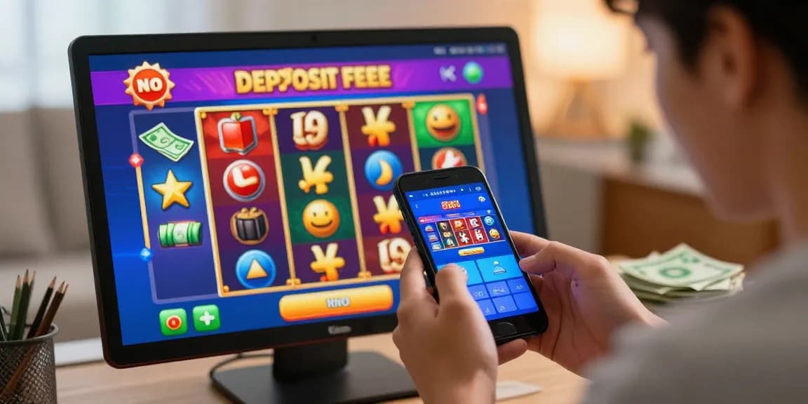 Engaging online gambling scene showcasing deposit tanpa minimal experience with colorful slot interface.