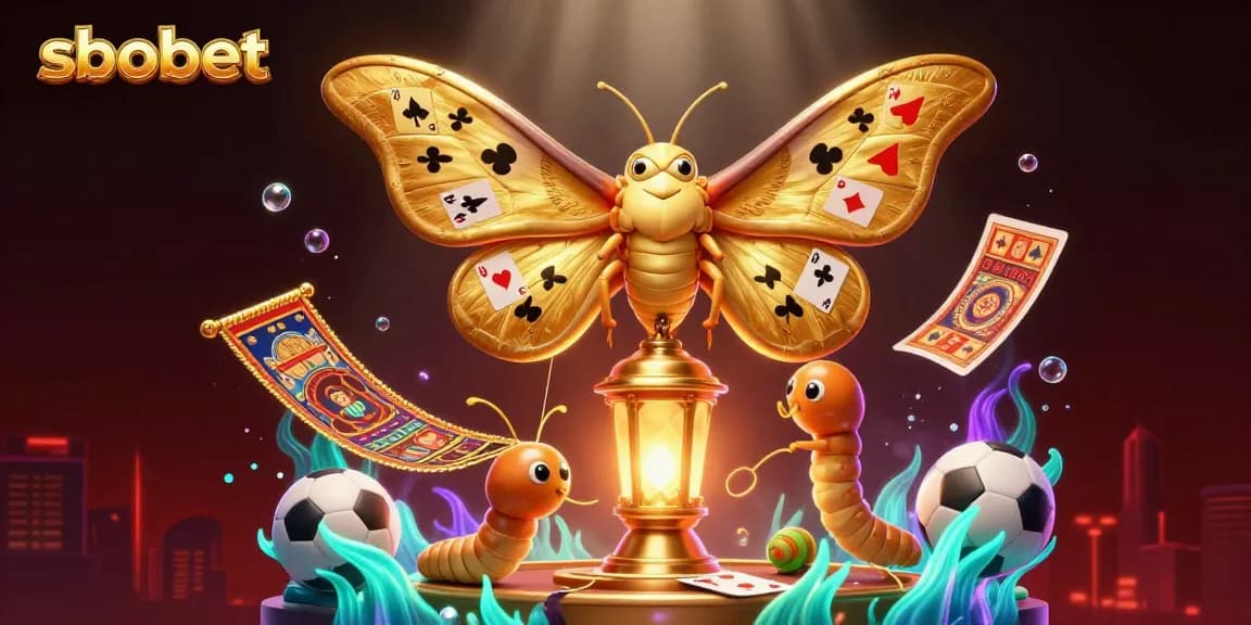 Bet on sbobet for exciting sports betting with vibrant casino-themed 3D illustration.