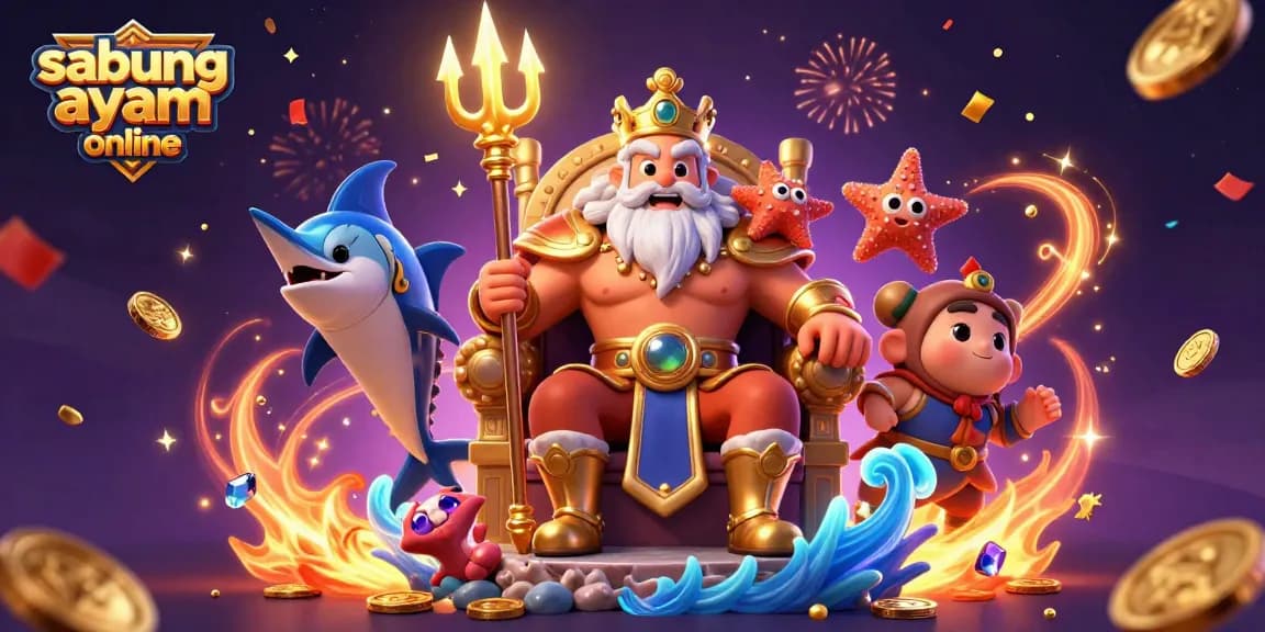 Experience the thrill of sabung ayam online with vibrant 3D visuals in a dynamic fighting arena.