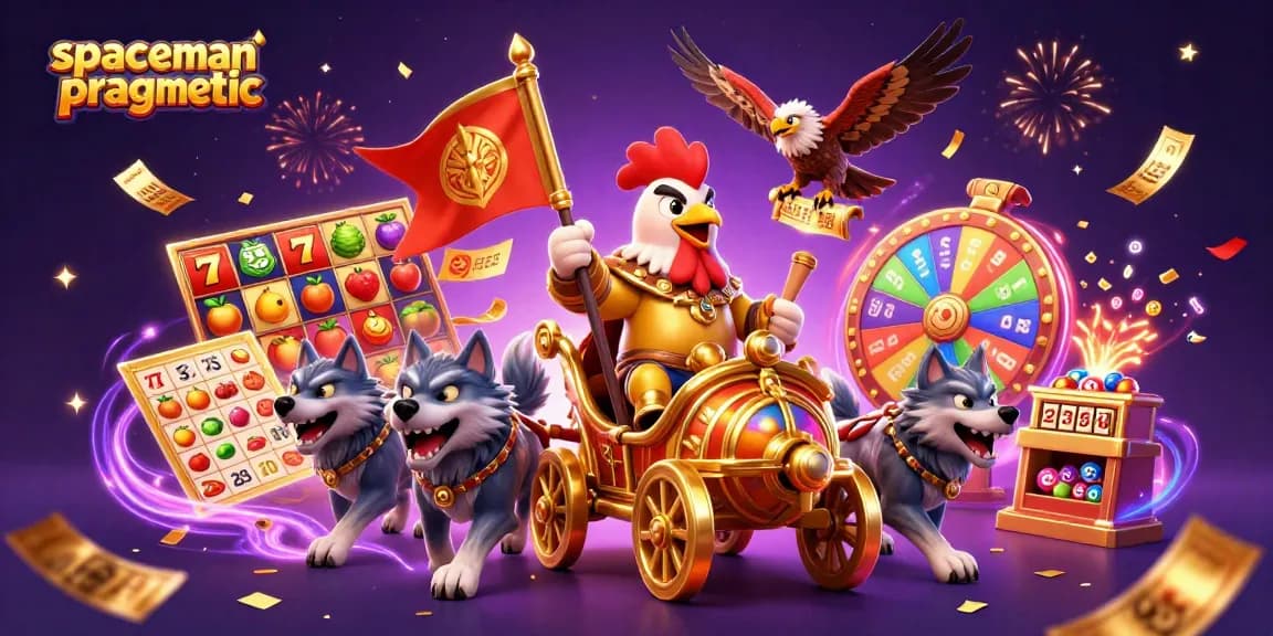 Experience thrilling wins with spaceman pragmatic in a dynamic 3D casino adventure illustration.