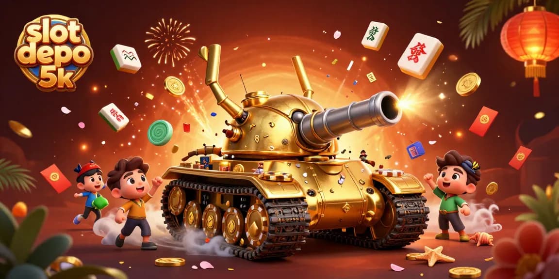 Experience the thrill of slot depo 5k with an enchanting casino tank illustration.
