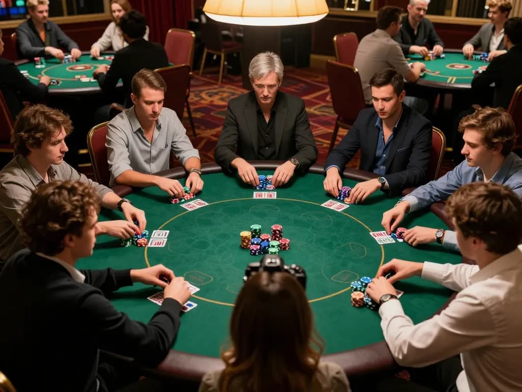 Players strategizing at a poker table during an exciting game, featuring SC 88 chips and cards
