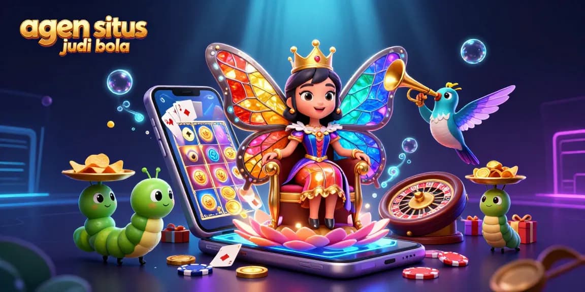 Experience excitement with agen situs judi bola in a vibrant and dynamic 3D casino art scene.