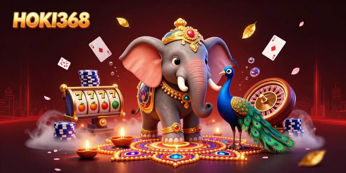 Play exciting casino games with HOKI368 featuring vibrant 3D characters and rich gambling elements.