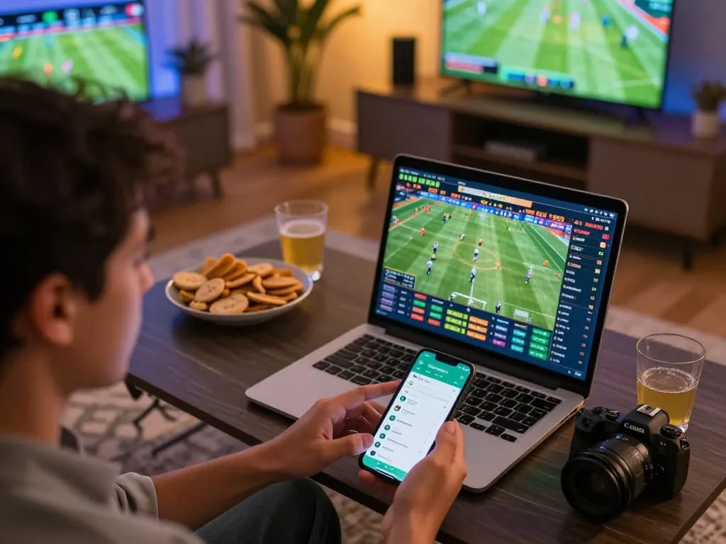 Betting session through F8BET platform showcasing real-time odds on laptop