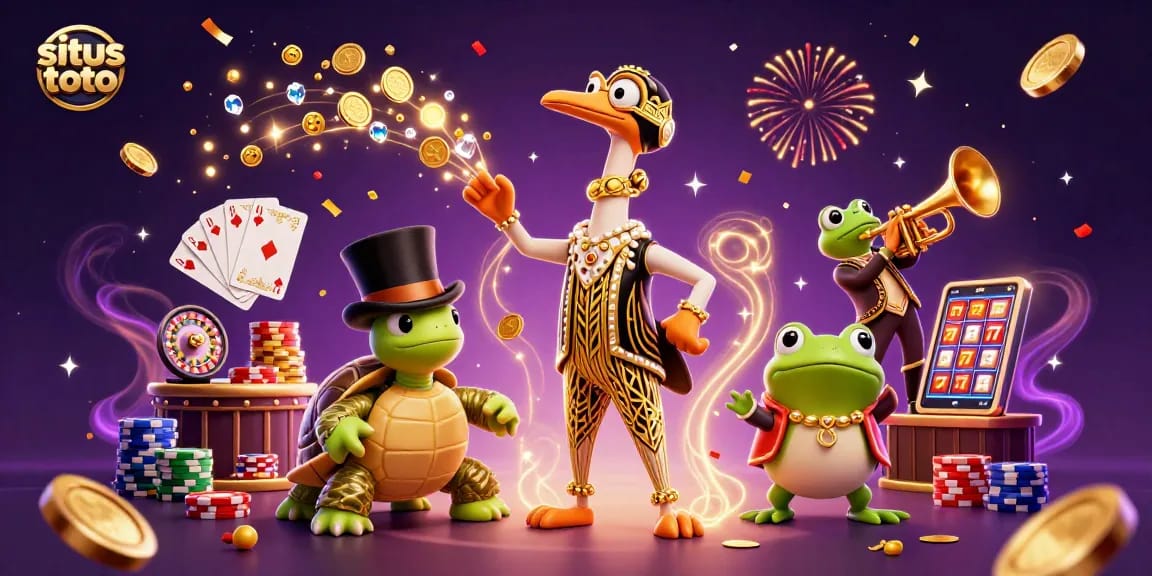 Experience the excitement of situs toto with vibrant characters and dynamic gaming elements