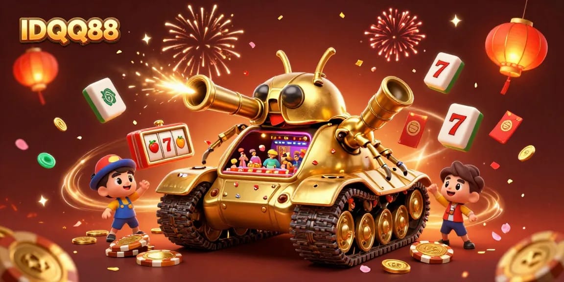 Join IDQQ88 in a vibrant casino atmosphere filled with excitement and celebration.