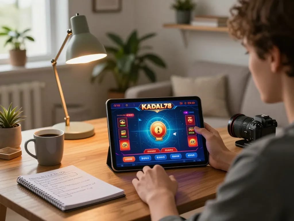 KADAL 778 online gameplay setup with vibrant graphics and cozy atmosphere, showcasing a player enjoying gaming.