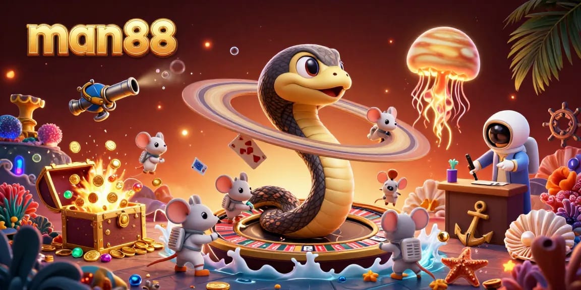 Experience the thrilling man88 roulette action with a cosmic twist featuring a Saturn snake.