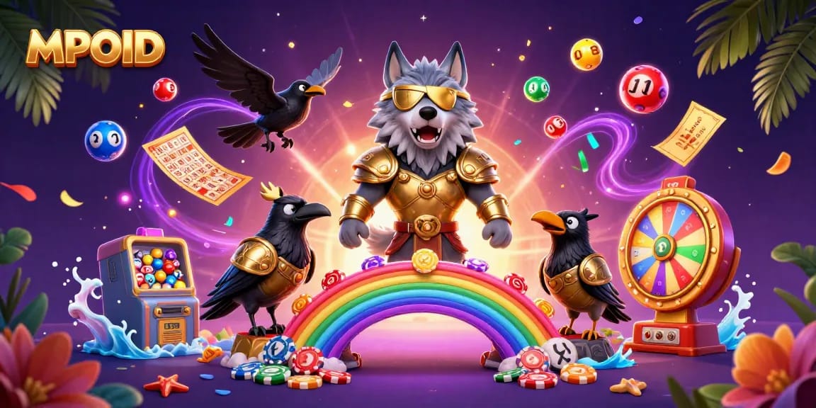 Engage with MPOID in an immersive gaming experience showcasing vibrant casino elements.