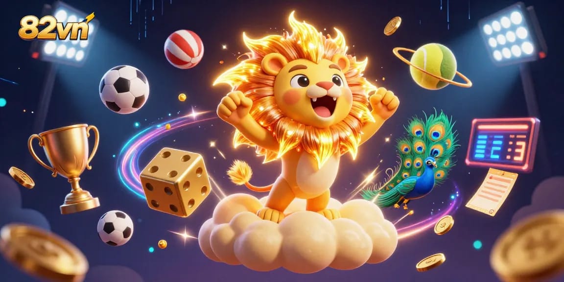Play thrilling games at 82vn with exciting sports elements and dynamic visuals of casino action.