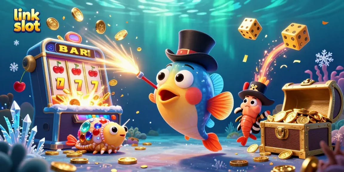 Menangkan slot online dengan link slot sambil menikmati ilustrasi kasino yang meriah dan penuh warna