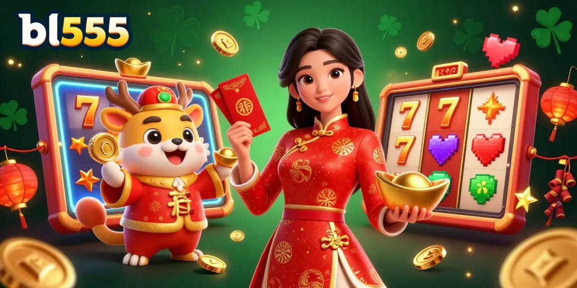 Experience thrilling gaming action with bl555 at an exciting casino-themed event featuring vibrant characters.