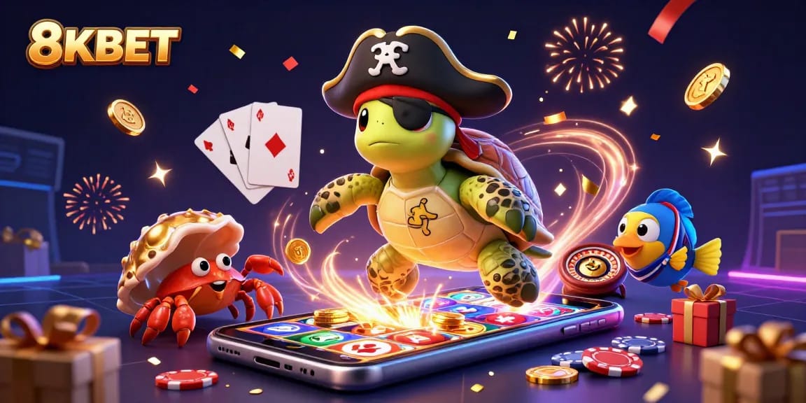 Engage in exciting gaming adventures with 8KBET, including colorful slots and treasures.