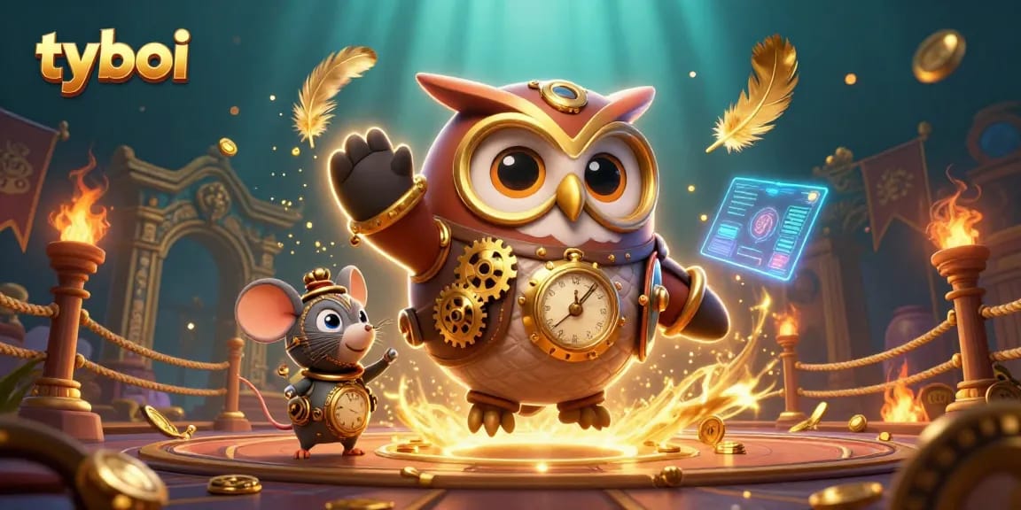 Experience gaming at tyboi with a dynamic casino adventure featuring steampunk elements and vibrant visuals.