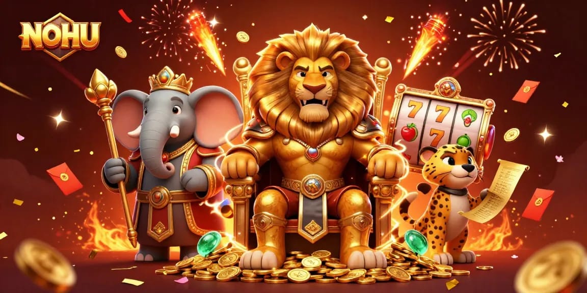 Experience thrilling gameplay with NOHU's vibrant slot machines and dynamic characters.