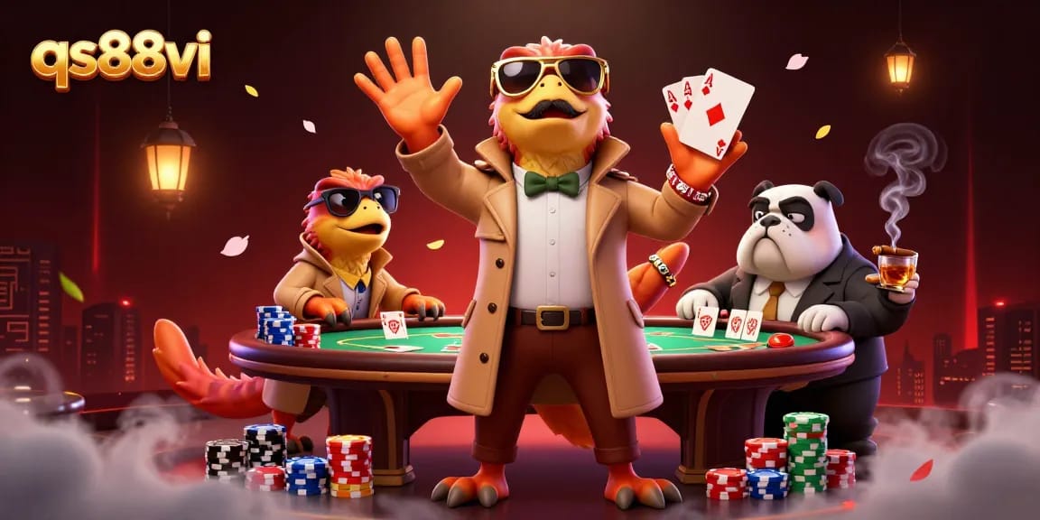 Experience thrilling gaming at qs88vi, where raptors in disguise attempt VIP entry with poker excitement.