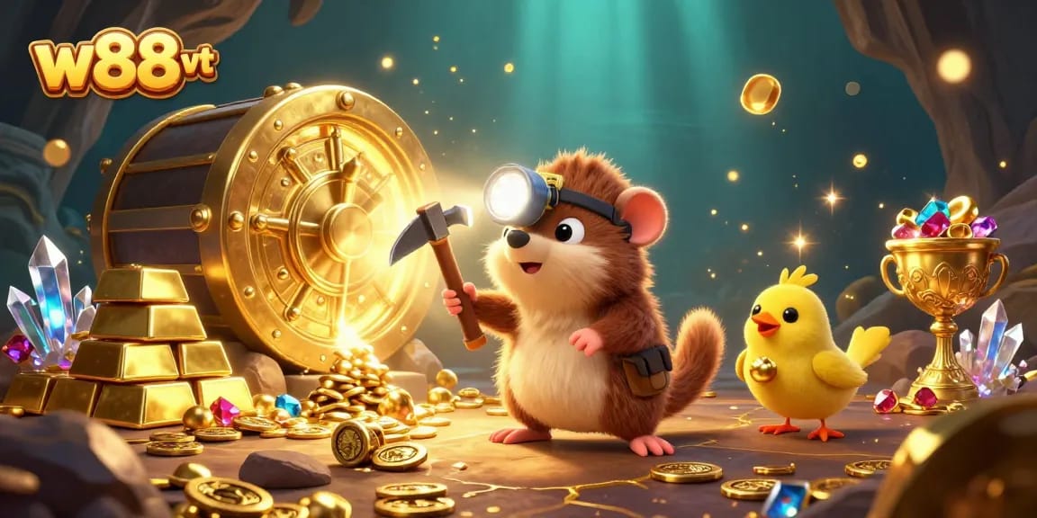 Trải nghiệm độc đáo tại w88 vt với kho báu và game hấp dẫn