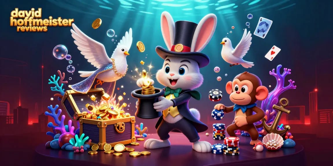 Experience the magic of david hoffmeister reviews with vibrant casino-themed characters.