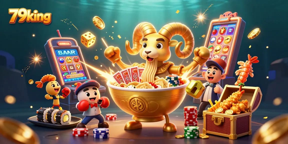 Engage with 79king's exciting casino scene featuring vibrant characters, dynamic slots, and thrilling jackpots.