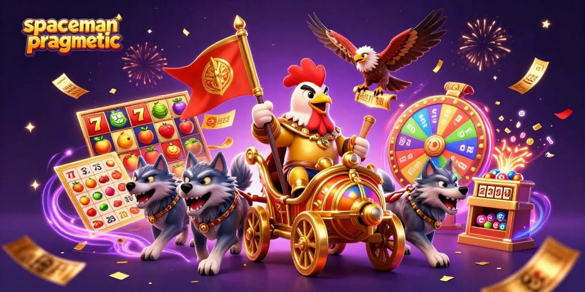 Experience thrilling wins with spaceman pragmatic in a dynamic 3D casino adventure illustration.