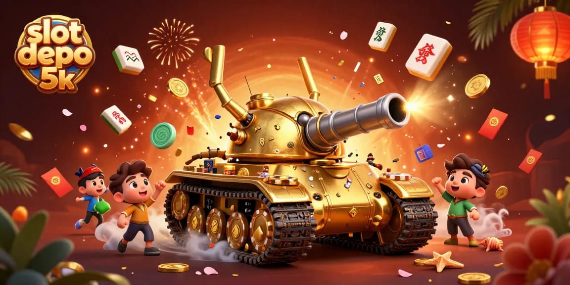 Experience the thrill of slot depo 5k with an enchanting casino tank illustration.