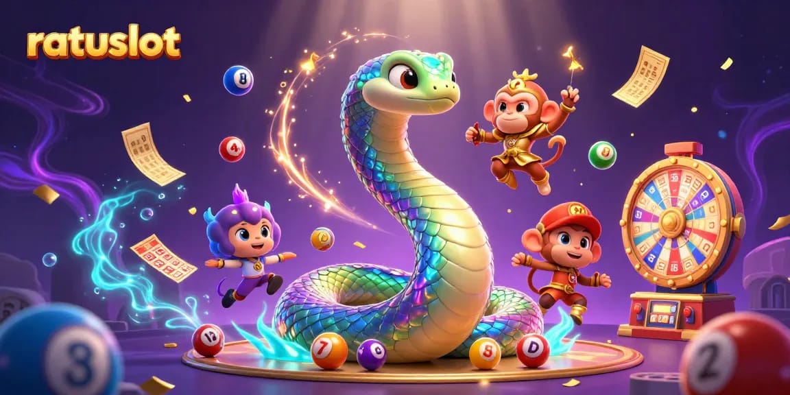 Experience vibrant gaming with ratuslot in this dynamic 3D illustration of casino excitement.