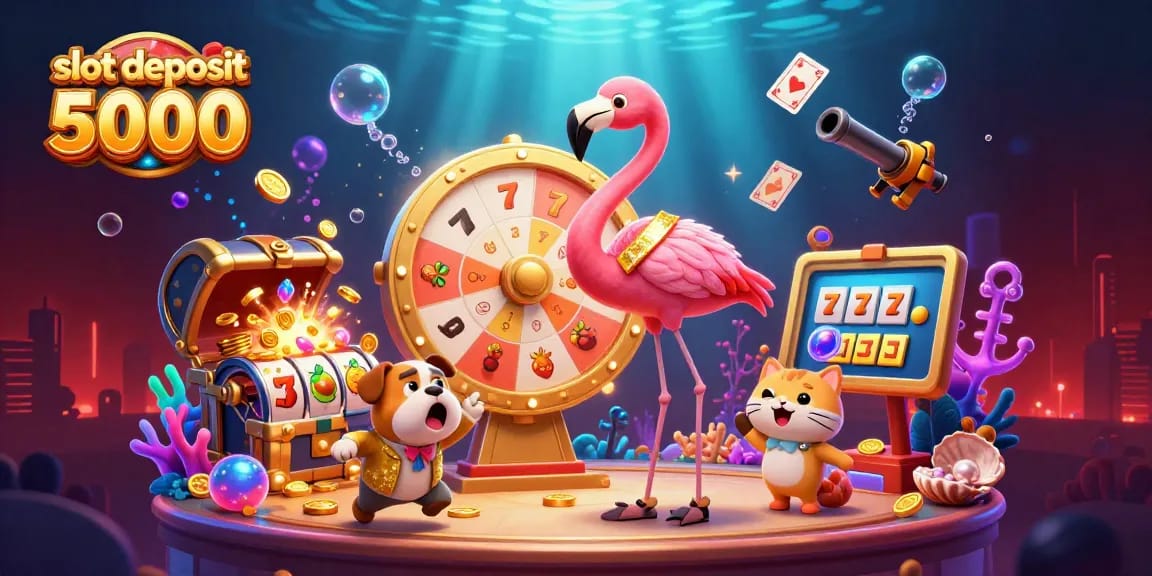 Experience thrilling wins with slot deposit 5000 options and vibrant gaming elements.