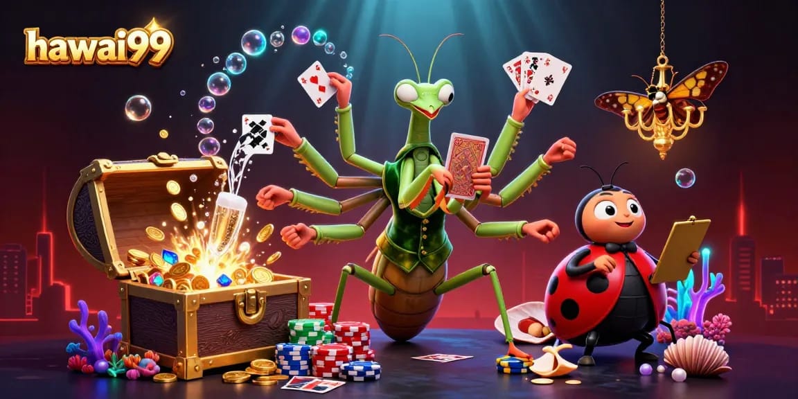 Engage with hawai99 for thrilling moments in a vibrant 3D casino environment.